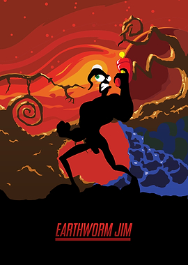 Gaming Icon Earthworm Jim
