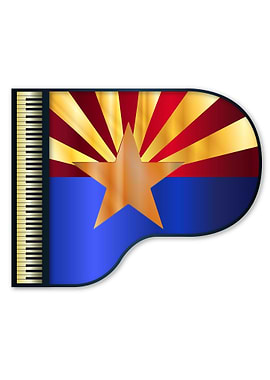 Grand Piano Arizona Flag