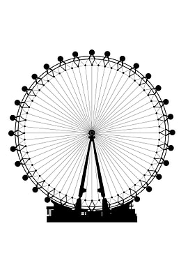 London Wheel Silhouette