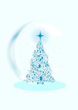 Christmas Tree In Winter