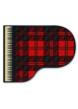 Grand Piano Tartan Flag