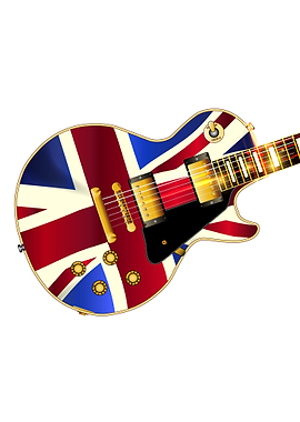 Union Jack Flag Guitar