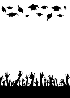 Students Throwing Caps