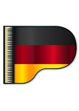 Grand Piano Germany Flag
