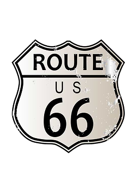 Route 66 Highway Sign