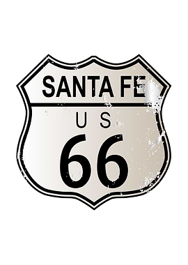 Santa Fe Route 66 Sign