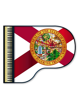 Grand Piano Florida Flag