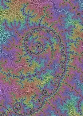 Muted Rainbow Fractal