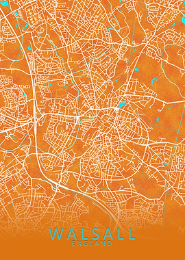 Walsall England City Map