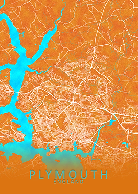 Plymouth England City Map