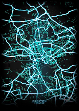 Preston England City Map