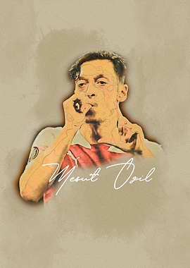 Mesut Ozil WaterColor