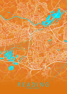 Reading England City Map