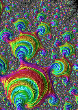 Neon Rainbow Fractal