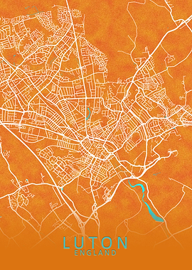 Luton England City Map
