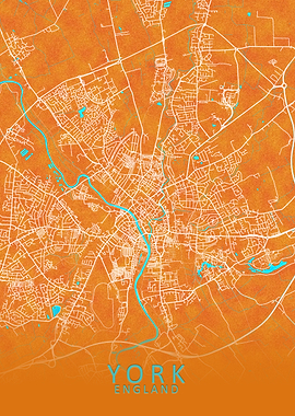 York England City Map
