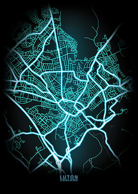 Luton England City Map