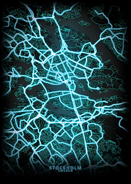 Stockholm Sweden City Map
