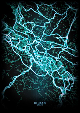 Bilbao Spain City Map