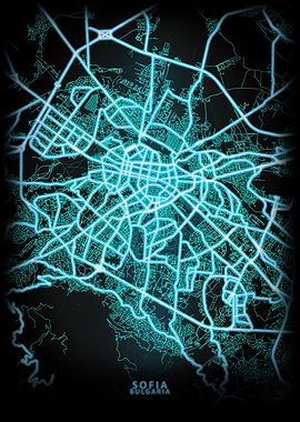 Sofia Bulgaria City Map