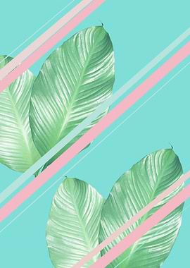 Summer Leaves Stripes 1