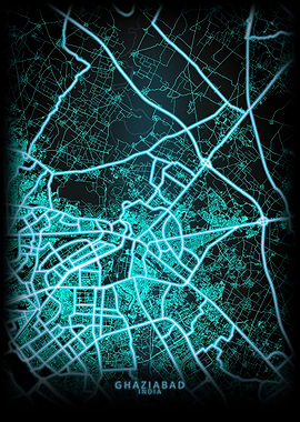 Ghaziabad India City Map