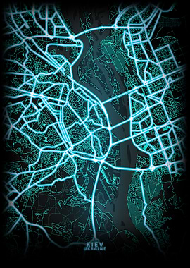 Kiev Ukraine City Map