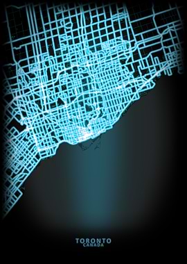 Toronto Canada City Map