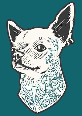 Tattoed Chihuahua
