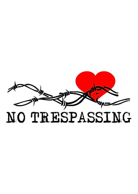 No Trespassing On White