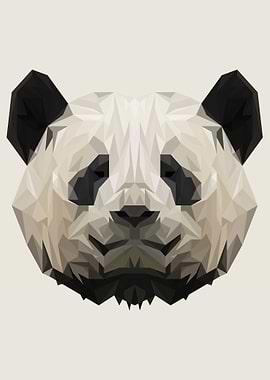 Panda Face Polygon
