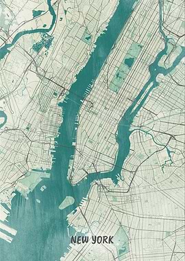 New York Map United States