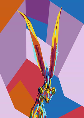 Cool Mantis Illustration