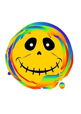 Rainbow Emoji Zombie Smile