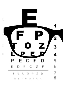 Blurry Eye Test Chart