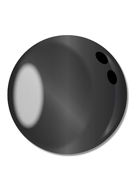 Black Bowling Ball