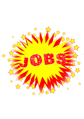 Cartoon Yellow Jobs Splash