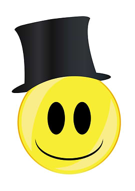 Posh Smile Face Button