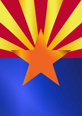Arizona State Flag Gloss