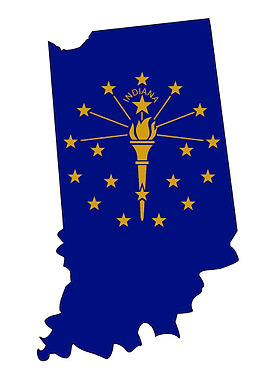 Indiana Outline Map