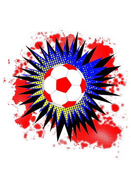 Soccer Ball Comic Boom