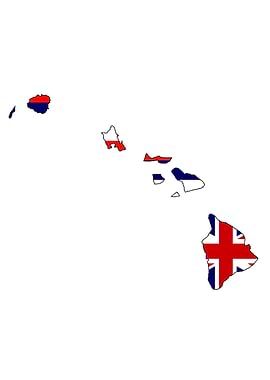 Hawaii State Outline Map