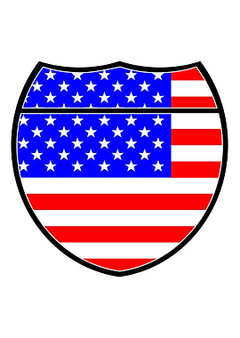 USA Interstate Sign