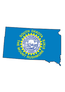 South Dakota Outline Map