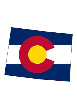 Colorado State outline Map