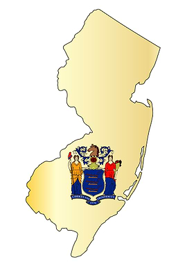 New Jersey Outline Map