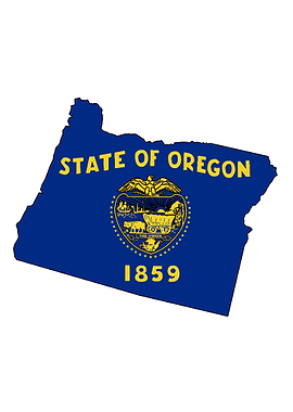 Oregon State Outline Map