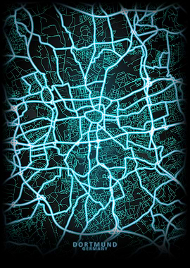 Dortmund Germany City Map