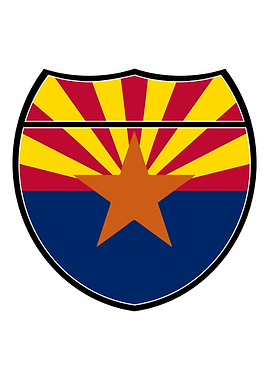 Arizona Flag In An Sign