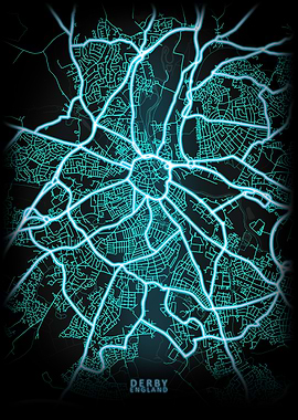 Derby England City Map